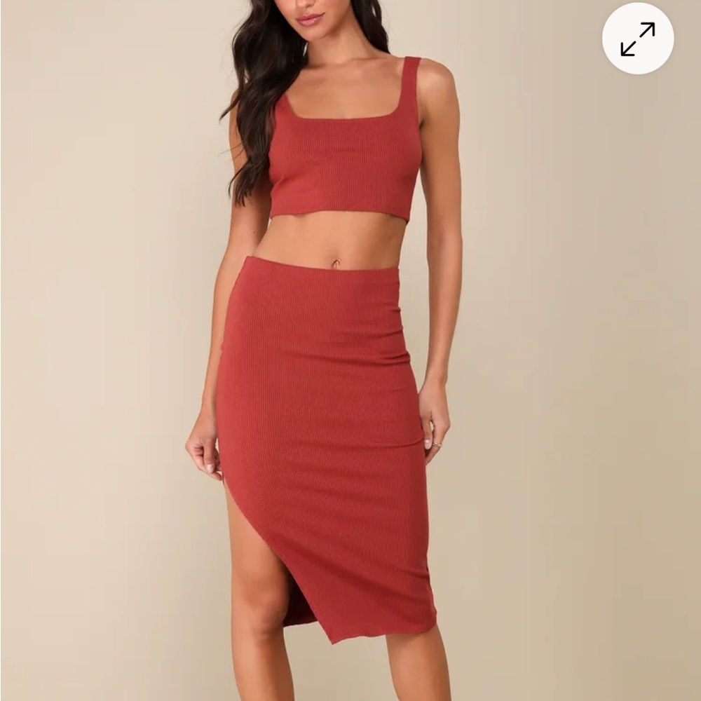 Lulu’s Ribbed Bodycon Two-Piece Dress